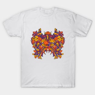 Exotic colorful floral digital butterfly 2020 T-Shirt